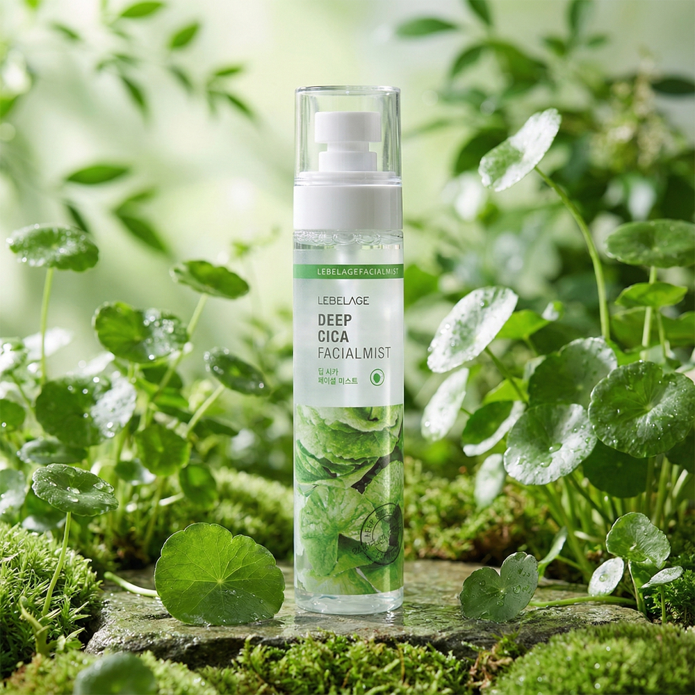 LEBELAGE Deep Cica Facial Mist Soothing Centella Asiatica Extract Skin Barrier Strengthening Refreshing Fine Mist Spray _ Made in Korea